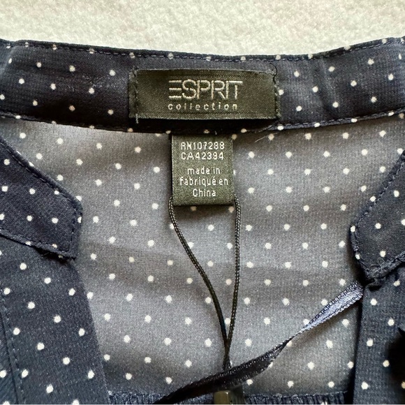 NWT Sheer Esprit Button Top - Picture 5 of 5